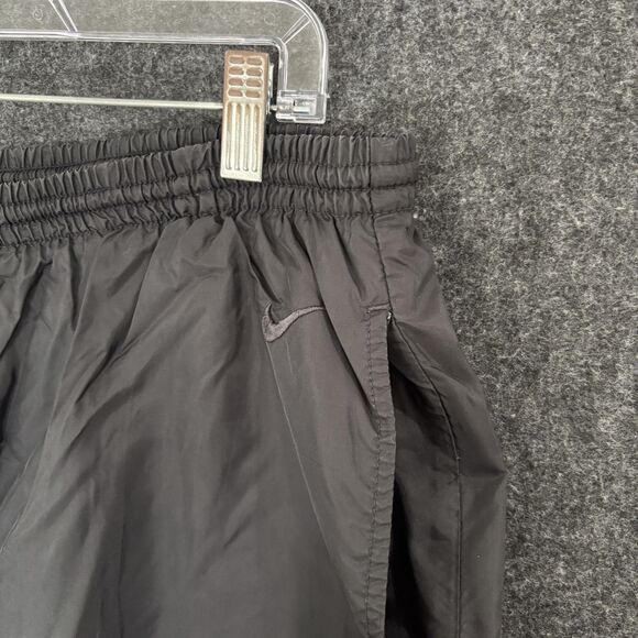 Vintage Nike Pants Mens XL Black Track Warm Up Joggers Ankle Zip Drawstring - Picture 3 of 13